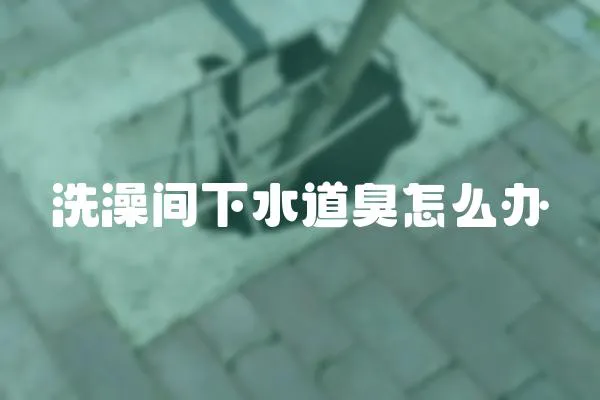 洗澡間下水道臭怎么辦