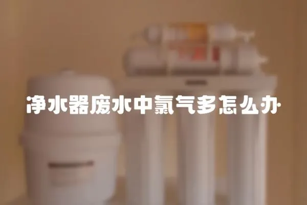 凈水器廢水中氯氣多怎么辦