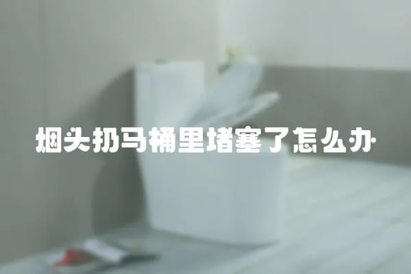 煙頭扔馬桶里堵塞了怎么辦