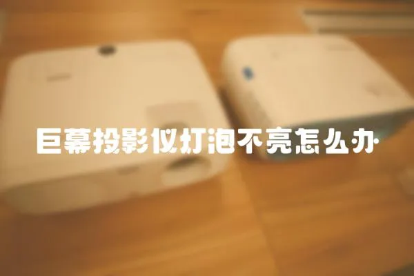 巨幕投影儀燈泡不亮怎么辦