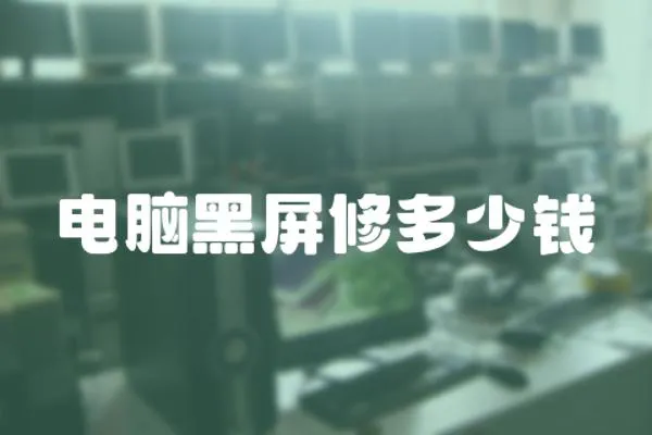 電腦黑屏修多少錢