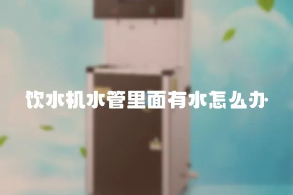 飲水機水管里面有水怎么辦