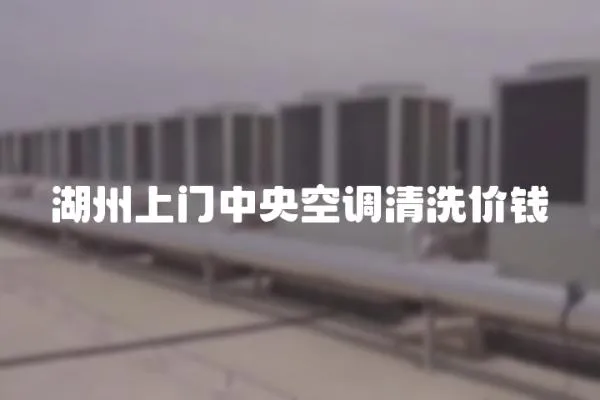 湖州上門中央空調(diào)清洗價錢