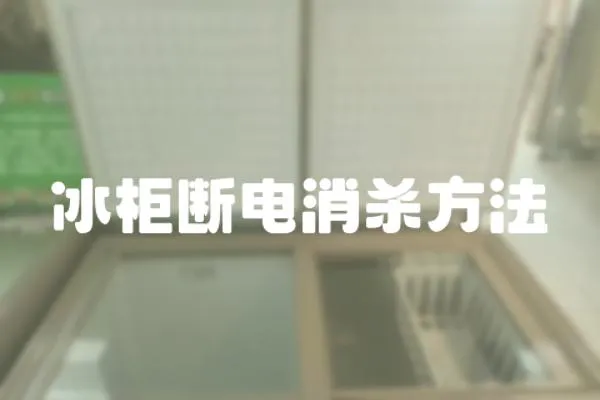 冰柜斷電消殺方法