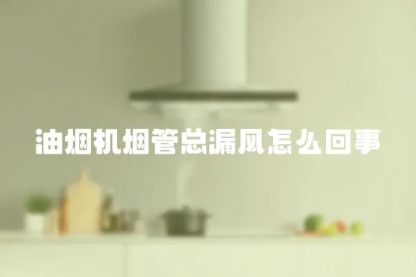 油煙機煙管總漏風怎么回事