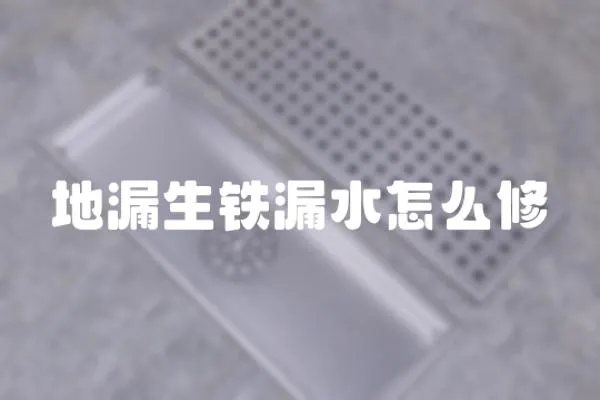 地漏生鐵漏水怎么修