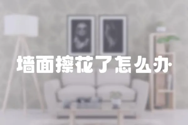 墻面擦花了怎么辦