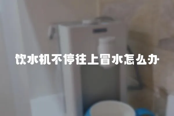 飲水機不停往上冒水怎么辦