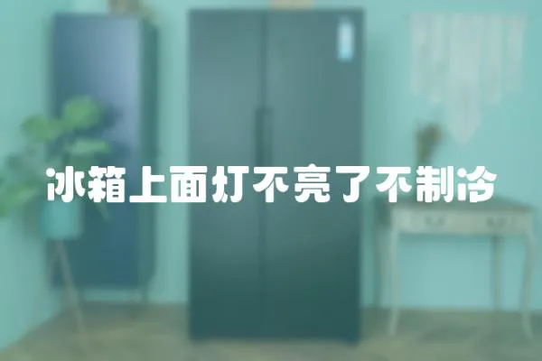 冰箱上面燈不亮了不制冷