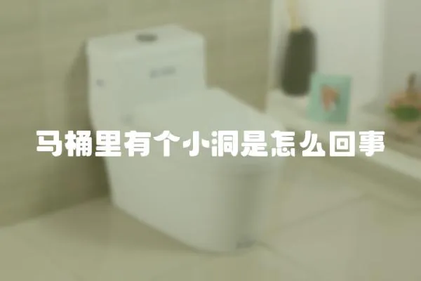 馬桶里有個小洞是怎么回事