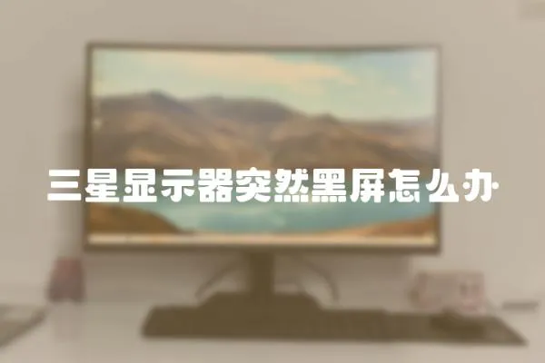 三星顯示器突然黑屏怎么辦
