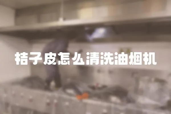 桔子皮怎么清洗油煙機(jī)