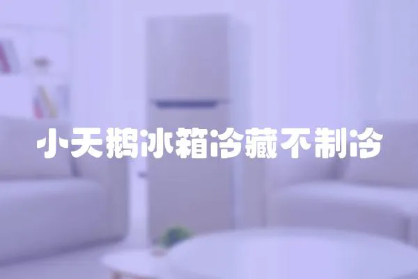 小天鵝冰箱冷藏不制冷
