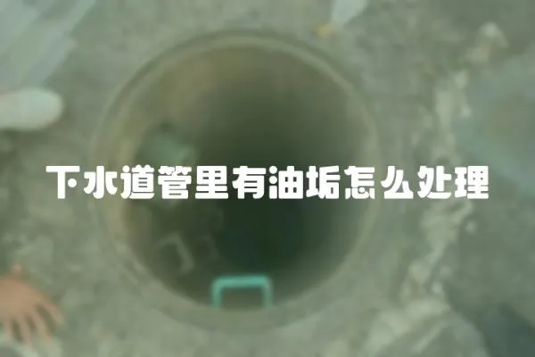 下水道管里有油垢怎么處理