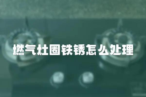 燃?xì)庠钊﹁F銹怎么處理