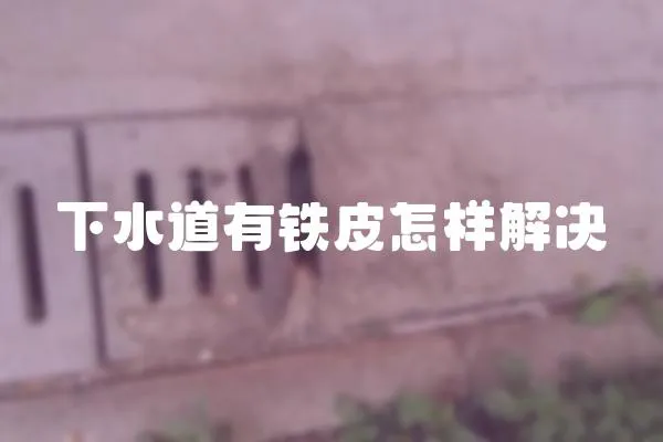 下水道有鐵皮怎樣解決