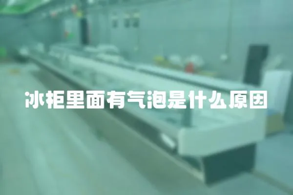 冰柜里面有氣泡是什么原因
