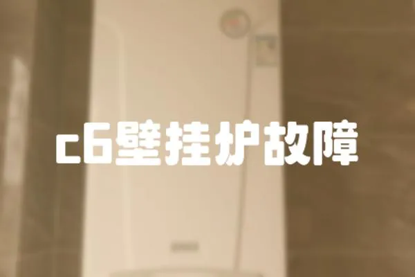 c6壁掛爐故障