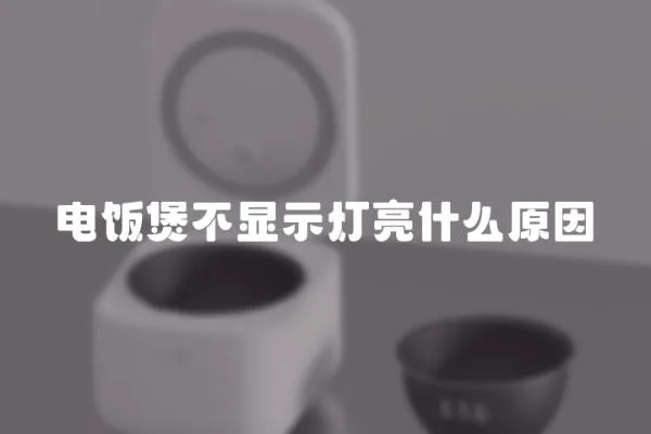 電飯煲不顯示燈亮什么原因