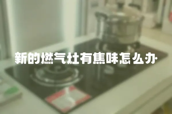 新的燃氣灶有焦味怎么辦