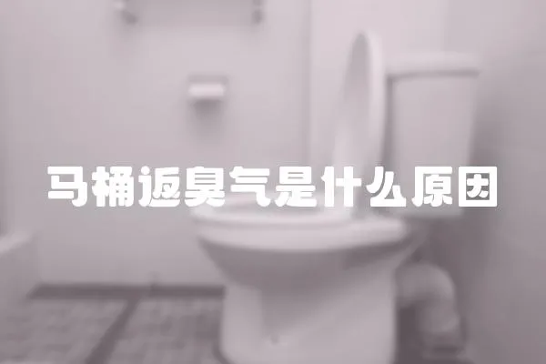 馬桶返臭氣是什么原因