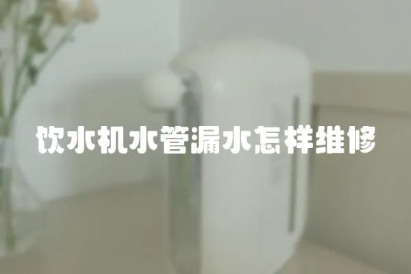 飲水機水管漏水怎樣維修