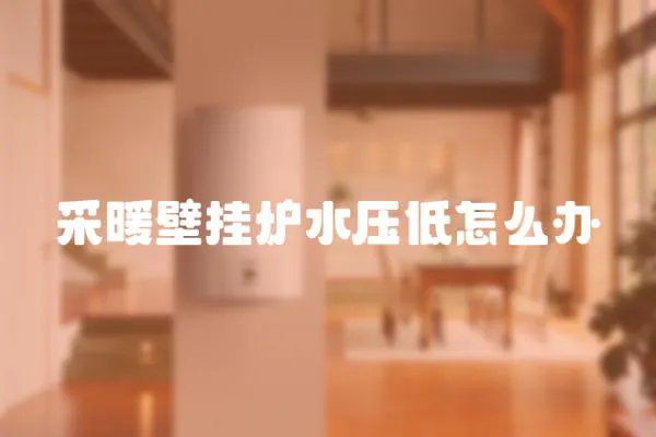 采暖壁掛爐水壓低怎么辦