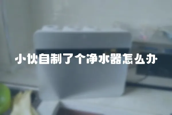 小伙自制了個凈水器怎么辦