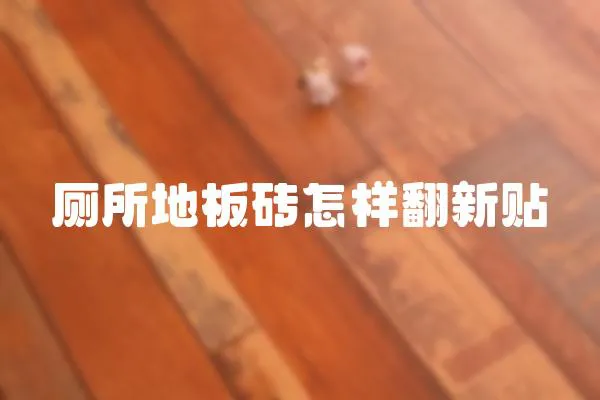 廁所地板磚怎樣翻新貼