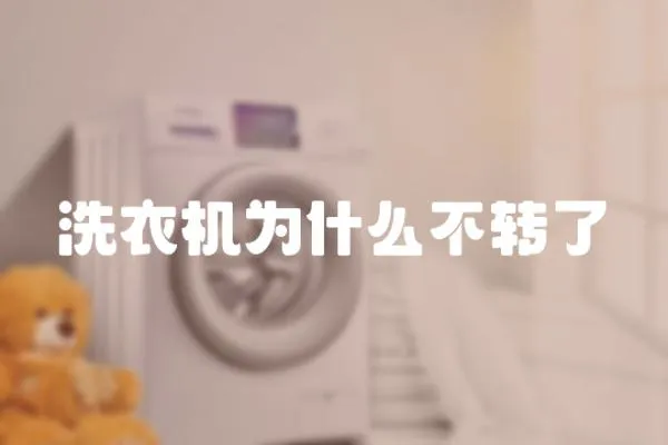 洗衣機為什么不轉了