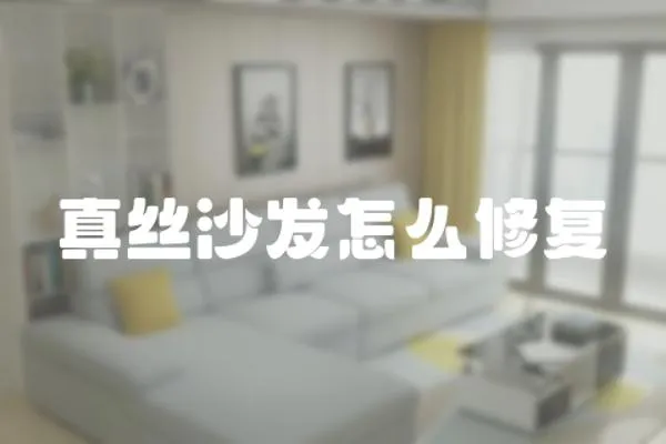 真絲沙發怎么修復
