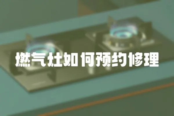 燃?xì)庠钊绾晤A(yù)約修理