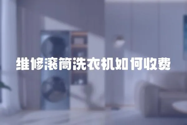 維修滾筒洗衣機如何收費