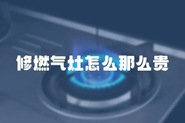 修燃氣灶怎么那么貴