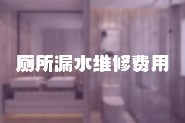 廁所漏水維修費用