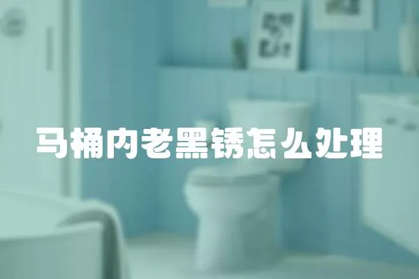 馬桶內老黑銹怎么處理