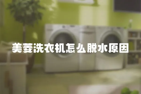 美菱洗衣機怎么脫水原因