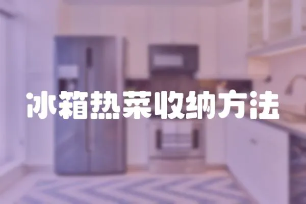 冰箱熱菜收納方法