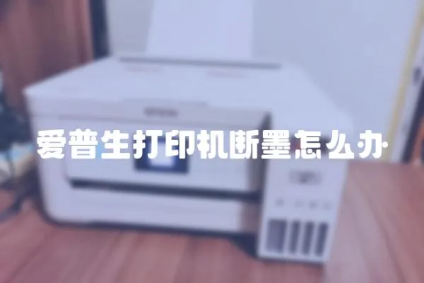 愛普生打印機斷墨怎么辦
