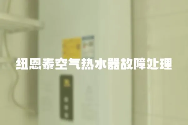 紐恩泰空氣熱水器故障處理