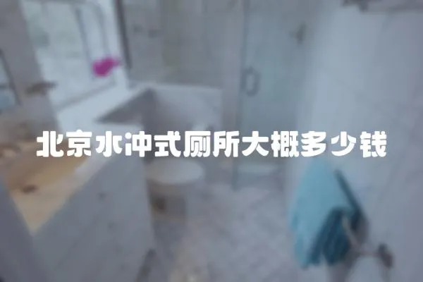 北京水沖式廁所大概多少錢
