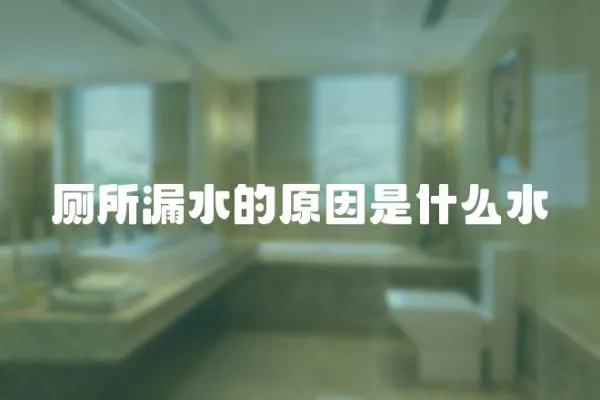 廁所漏水的原因是什么水