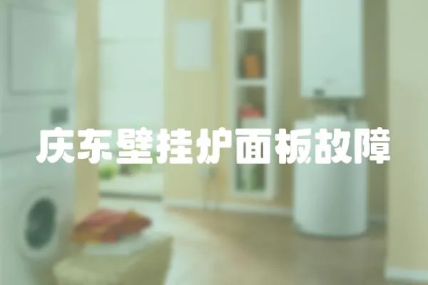 慶東壁掛爐面板故障