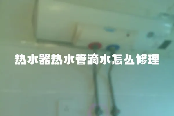 热水器热水管滴水怎么修理