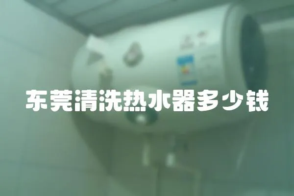 東莞清洗熱水器多少錢