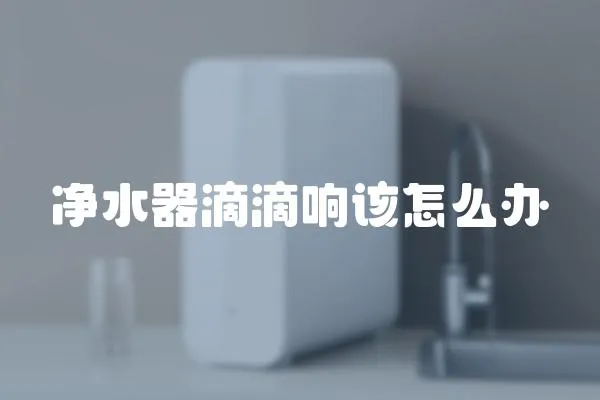 凈水器滴滴響該怎么辦