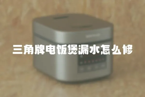 三角牌電飯煲漏水怎么修