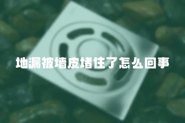 地漏被墻皮堵住了怎么回事