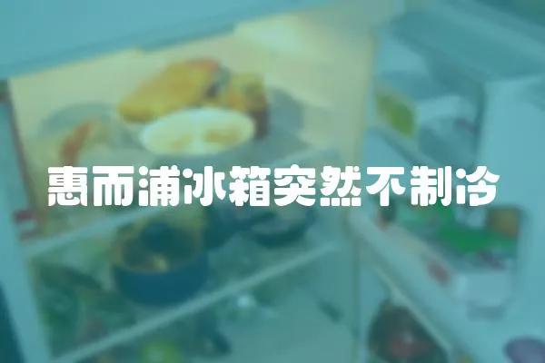 惠而浦冰箱突然不制冷