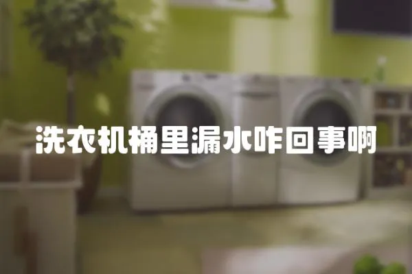 洗衣機桶里漏水咋回事啊